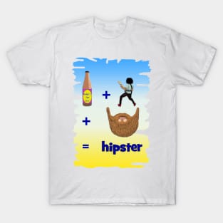 Hipster, craft beer, beard, indie bands T-Shirt